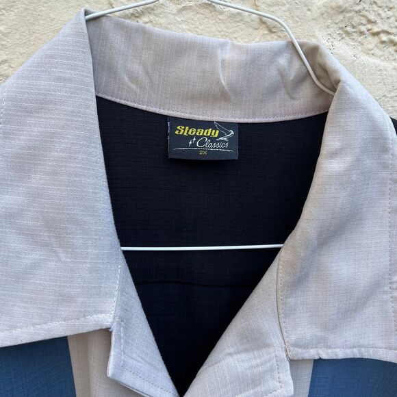 Steady Classics button down bowling style shirt sz 2xl - Picture 3 of 6